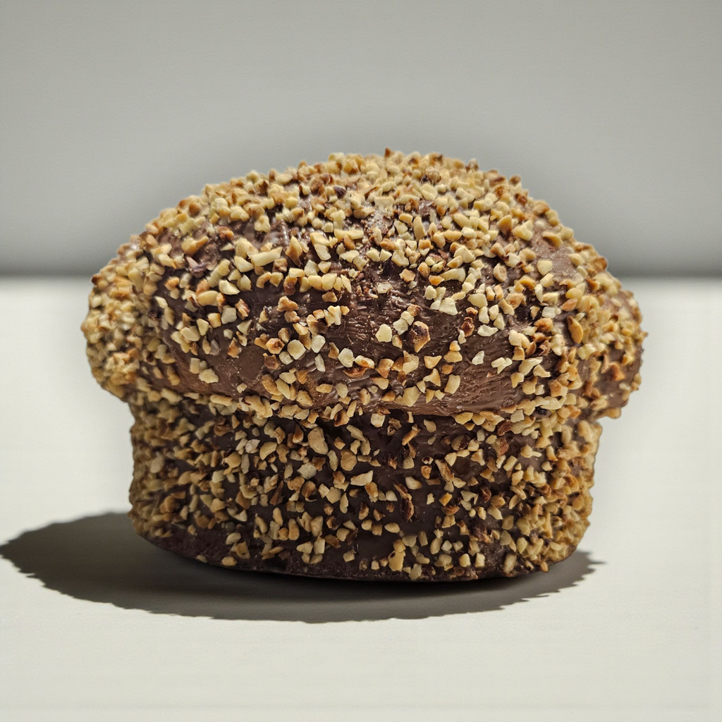 Panettone Artigianale- Copertura di Cioccolato al Latte e Granella di Nocciola