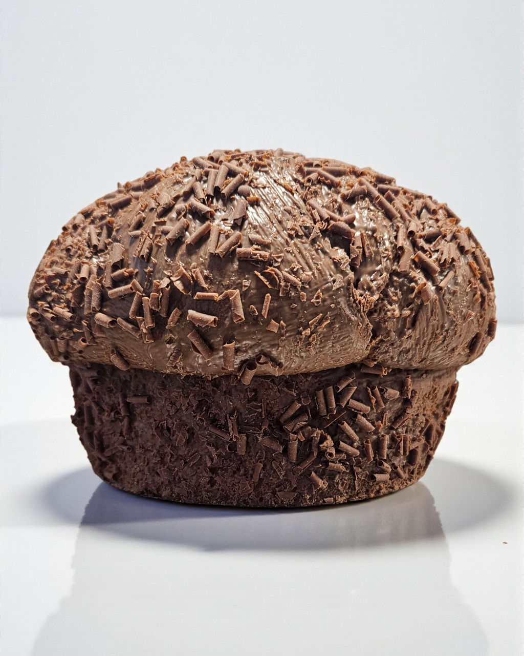 Panettone Artigianale -Copertura di Cioccolato al Latte e Riccioli di Cioccolato